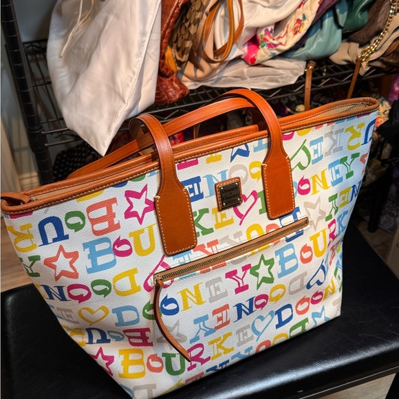 Dooney & Bourke Handbags - Dooney & Bourke Colorful Lettered Tote